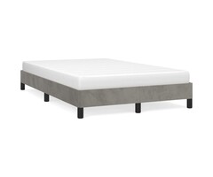 Vidaxl Cadre de lit 120x200 cm en velours gris clair - 40% de remise