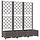 Jardinière avec treillis 120x40 cm - Marron - 40% de remise