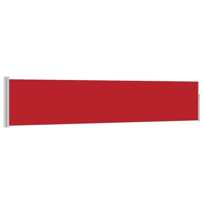 Vidaxl Pare-soleil latéral rétractable 100 x 514 cm rouge - 44% de remise