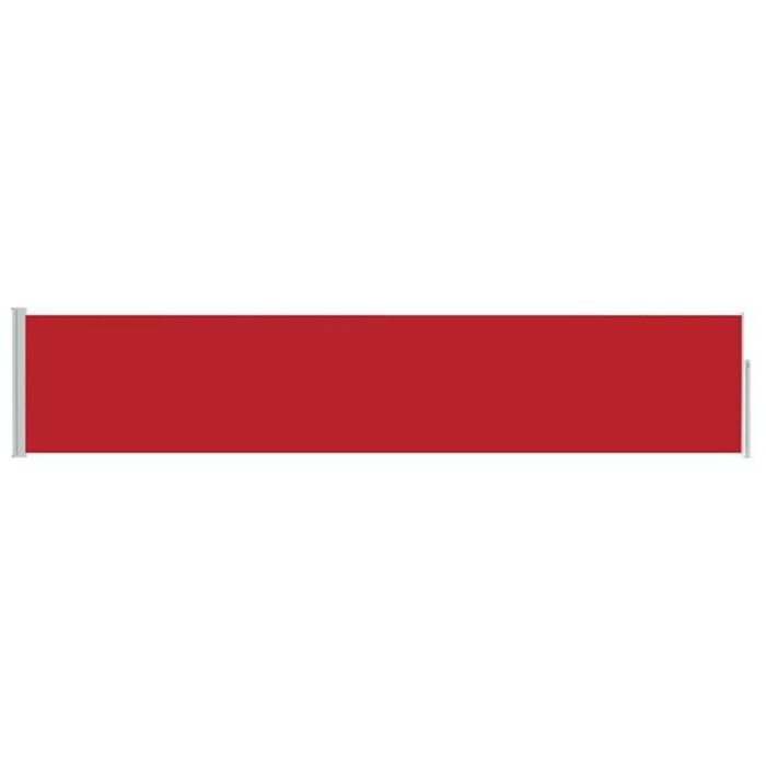 Vidaxl Pare-soleil latéral rétractable 100 x 514 cm rouge - 44% de remise