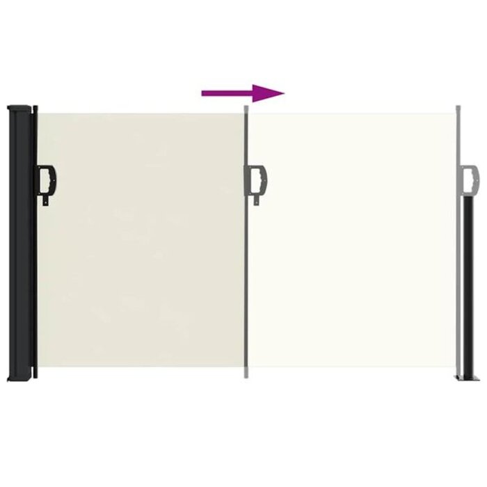 Vidaxl Paravent rétractable 120x600 cm crème - 41% de remise