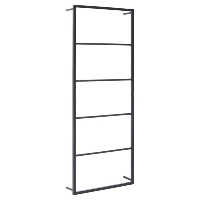 Vidaxl Porte-serviettes sur pied en acier noir - 39% de remise