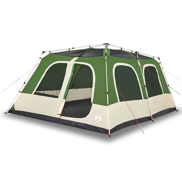 Vidaxl Tente familiale 10 places, montage rapide, verte - 41% de remise