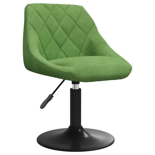 Vidaxl Chaise pivotante velours vert clair - 40% de remise