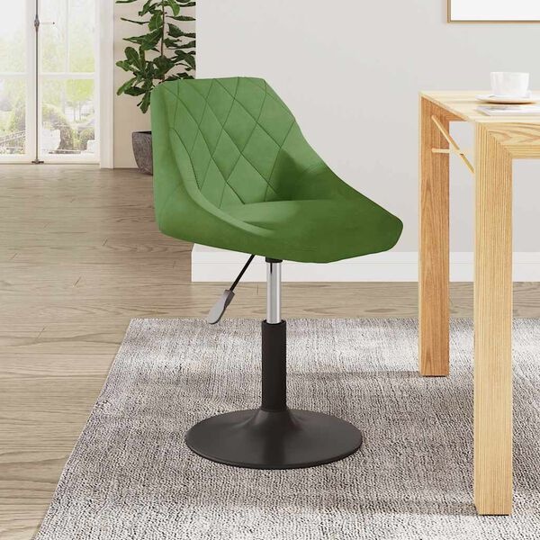 Vidaxl Chaise pivotante velours vert clair - 40% de remise