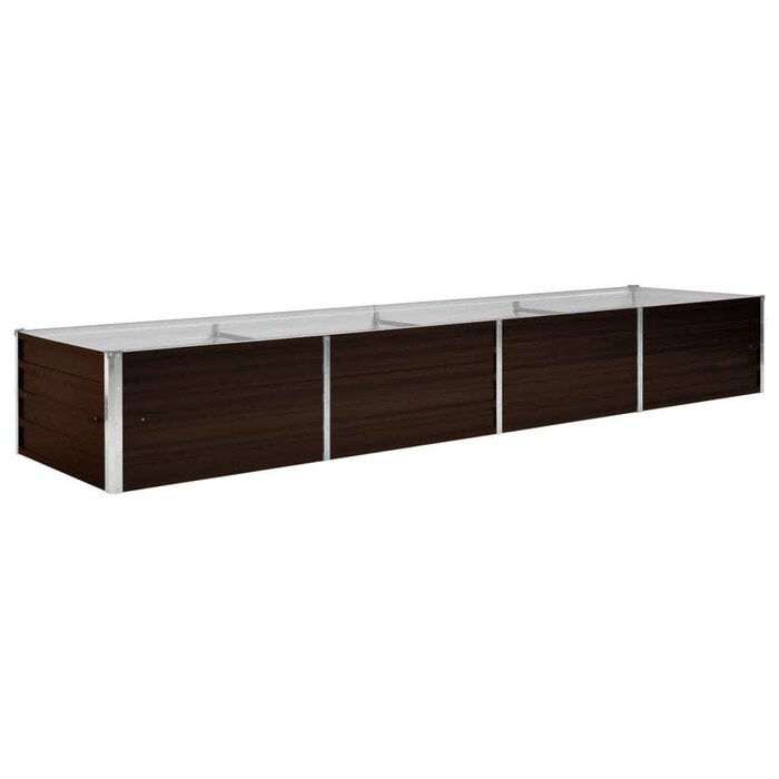 Vidaxl Jardinière surélevée en acier marron 320x80x45 cm - 40% de remise