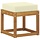 Banquette d'angle en acacia massif - Naturel - 37% de remise