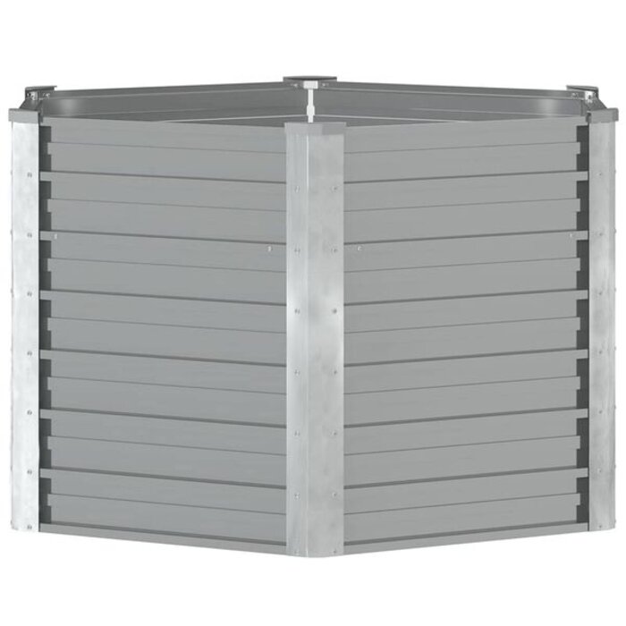 Vidaxl Bac de jardin surélevé 129x129x77 cm en acier galvanisé - 39% de remise