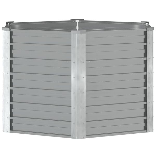 Vidaxl Bac de jardin surélevé 129x129x77 cm en acier galvanisé - 39% de remise