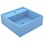 Vasque carrée en céramique bleu clair mat 41cm - 40% de remise