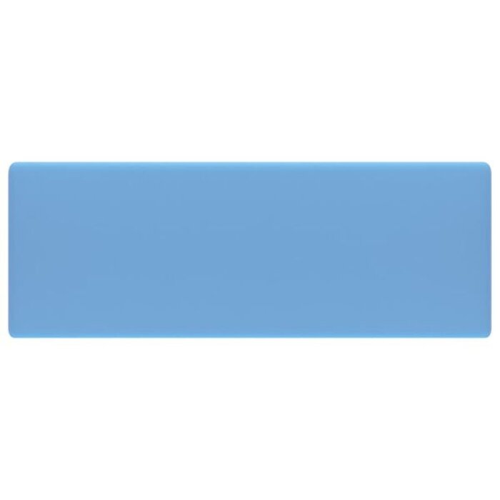 Vidaxl Vasque carrée en céramique bleu clair mat 41cm - 40% de remise