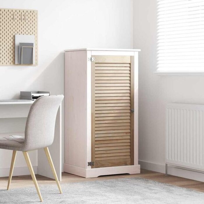 Vidaxl Porte d'armoire en pin massif 110 x 49,5 cm - Naturel - 39% de remise