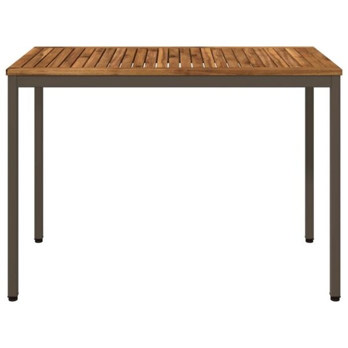 Vidaxl Table de jardin acacia et acier - 108,5 cm - 40% de remise