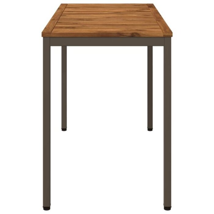 Vidaxl Table de jardin acacia et acier - 108,5 cm - 40% de remise