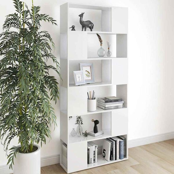 Vidaxl Bibliothèque et paravent blanc 80x186 cm - 40% de remise