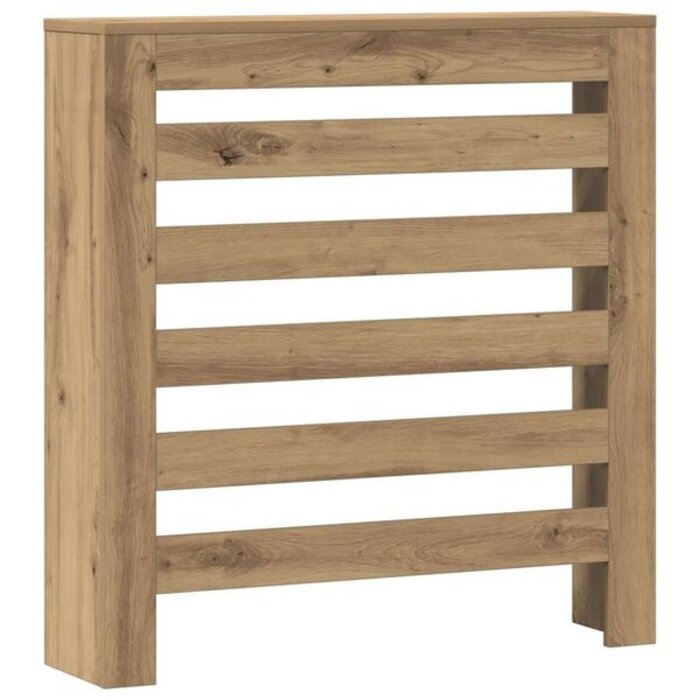 Vidaxl Cache-radiateur en bois chêne artisanal 78x20x82 cm - 38% de remise