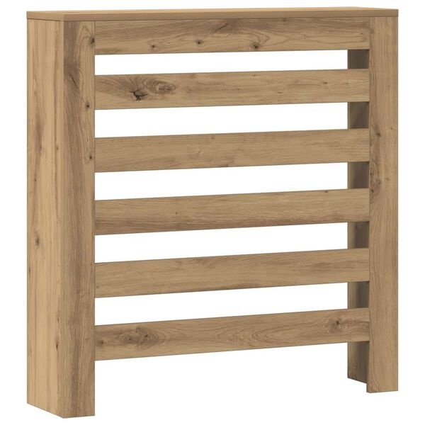 Vidaxl Cache-radiateur en bois chêne artisanal 78x20x82 cm - 38% de remise