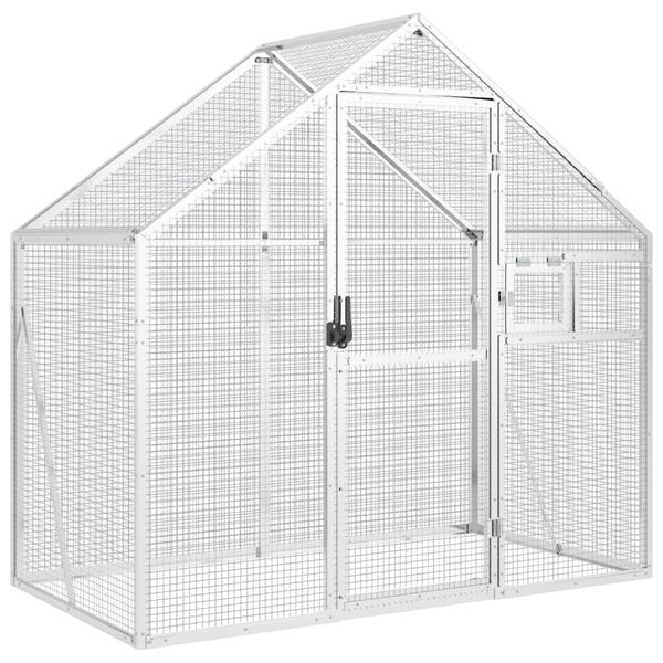 Vidaxl Volière spacieuse en aluminium 179x100x185 cm - 41% de remise