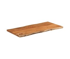 Vidaxl Plateau de table en acacia massif, bord naturel 80x40cm - 49% de remise