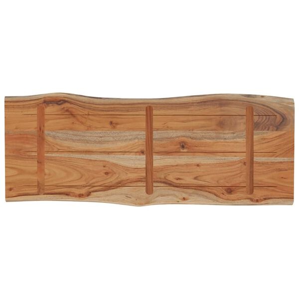 Vidaxl Plateau de table en acacia massif, bord naturel 80x40cm - 49% de remise