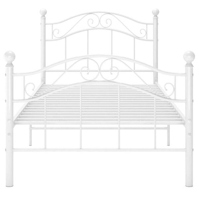 Vidaxl Cadre de lit métal blanc 100x200 cm - 41% de remise