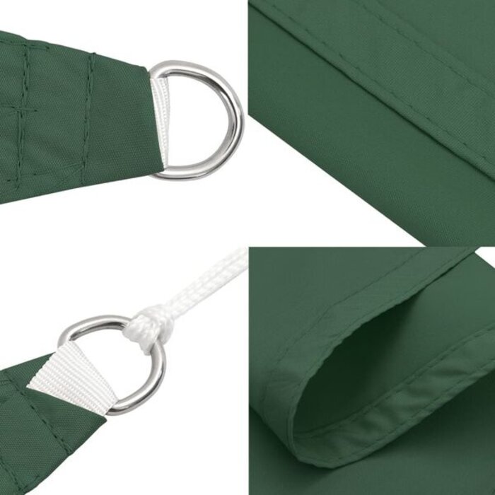 Vidaxl Voile d'ombrage carrée 6x6 m - Vert foncé - 41% de remise
