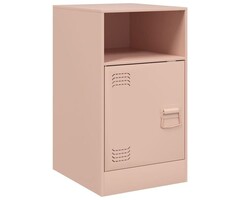 Vidaxl Table de chevet en acier rose 34,5x39x62 cm - 40% de remise