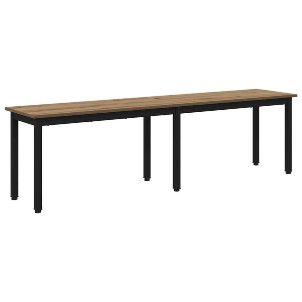 Vidaxl Banc de salle à manger aspect chêne 160 cm - 40% de remise