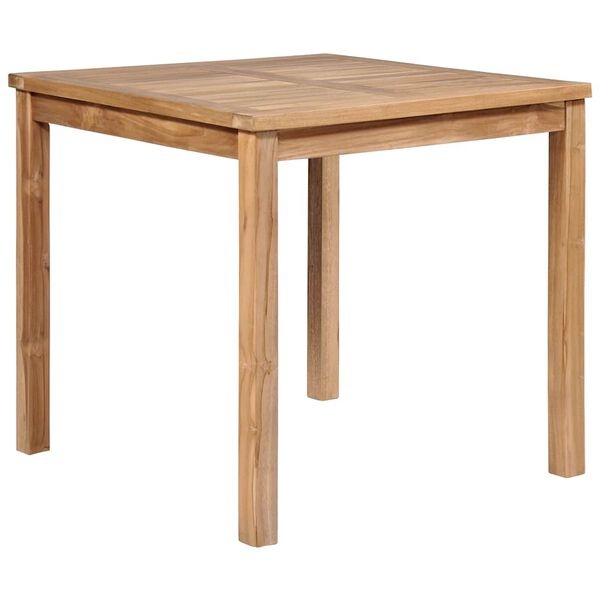 Vidaxl Table de jardin en teck massif 80x80cm - 41% de remise