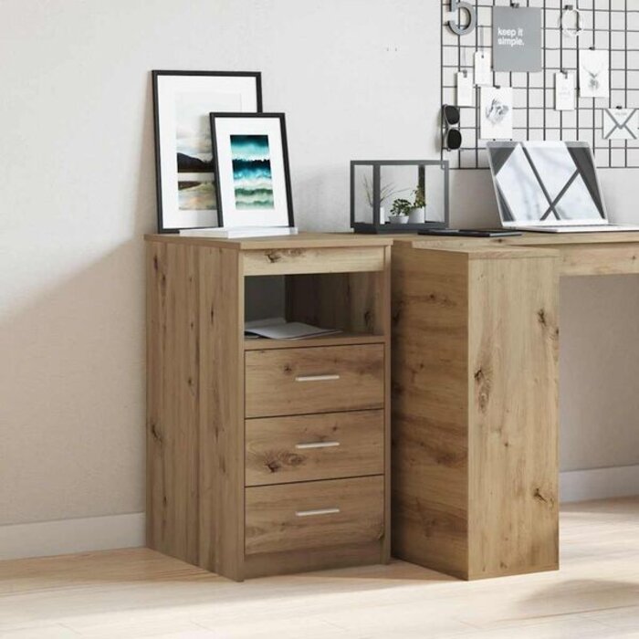 Vidaxl Commode chêne artisan 40x50x76 cm - 40% de remise - Déballé