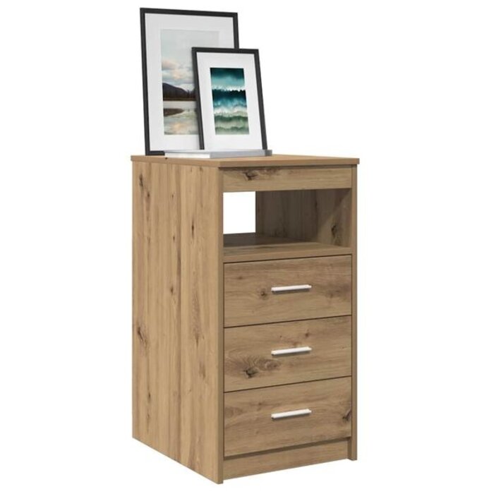 Vidaxl Commode chêne artisan 40x50x76 cm - 40% de remise - Déballé