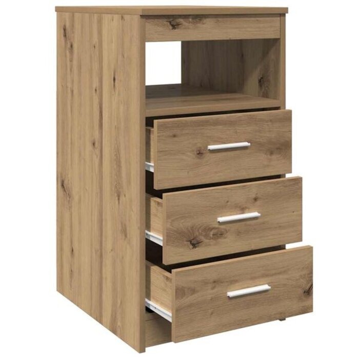 Vidaxl Commode chêne artisan 40x50x76 cm - 40% de remise - Déballé