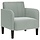 Fauteuil en velours gris clair 54 cm - 40% de remise