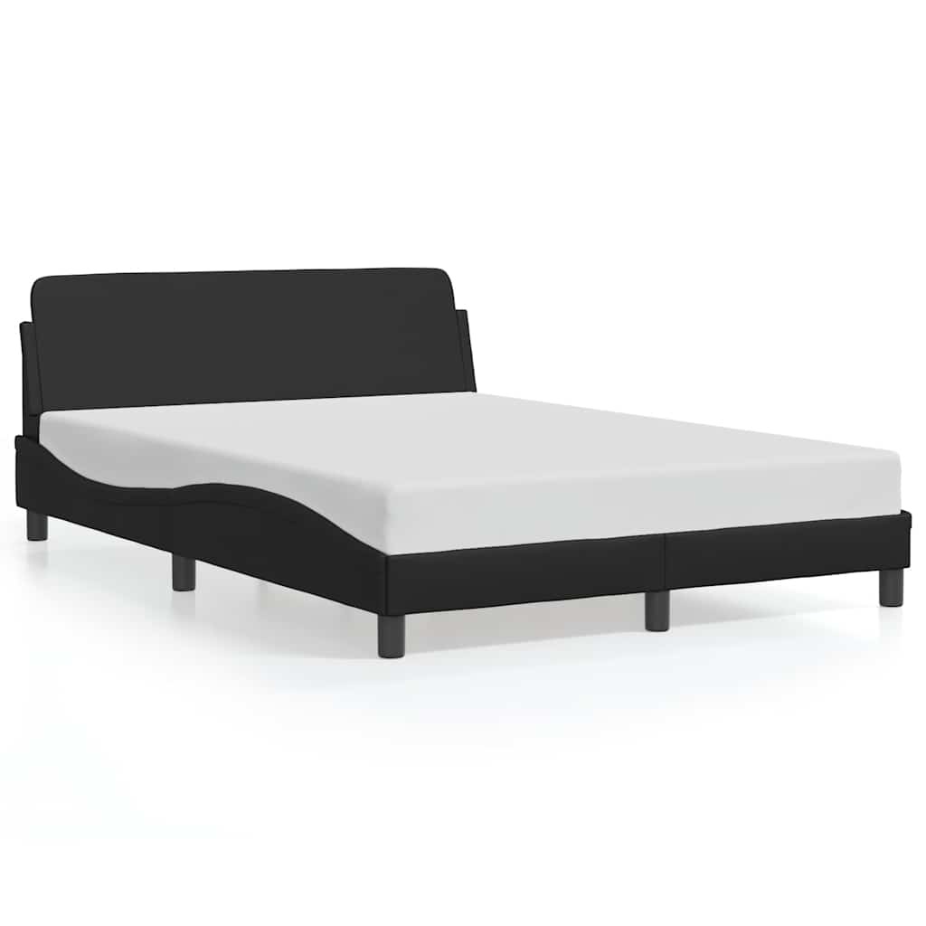 Vidaxl Cadre de lit Dover noir 135x190 cm - 41% de remise
