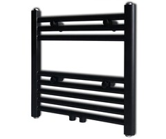 Vidaxl Radiateur sèche-serviettes droit 480x480 mm noir - 40% de remise