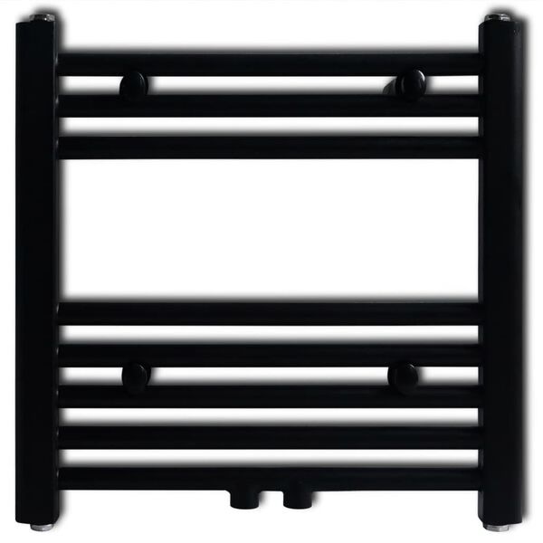 Vidaxl Radiateur sèche-serviettes droit 480x480 mm noir - 40% de remise