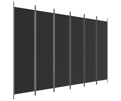 Vidaxl Paravent 6 panneaux 300x200 cm noir - 40% de remise