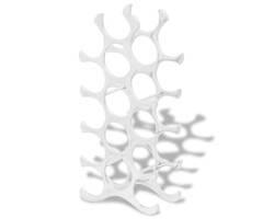 Vidaxl Casier à vin 15 bouteilles aluminium argenté 26x14x54cm - 39% de remise