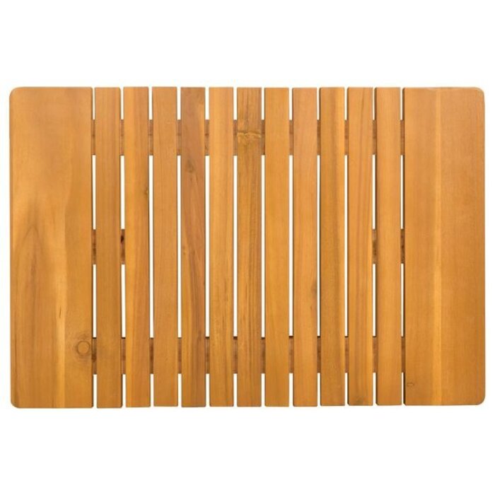Vidaxl Tapis de bain en bois d'acacia 59 x 40 cm - 36% de remise