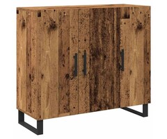 Vidaxl Buffet bois ancien 90x34x80 cm - 3 portes - 41% de remise