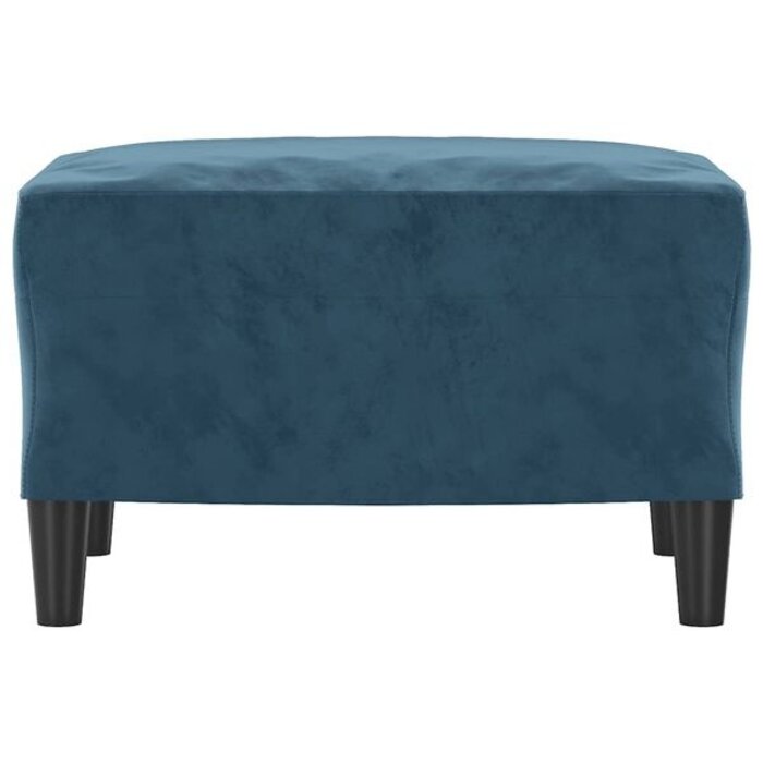 Vidaxl Repose-pieds en velours bleu 60x50x41cm - 39% de remise