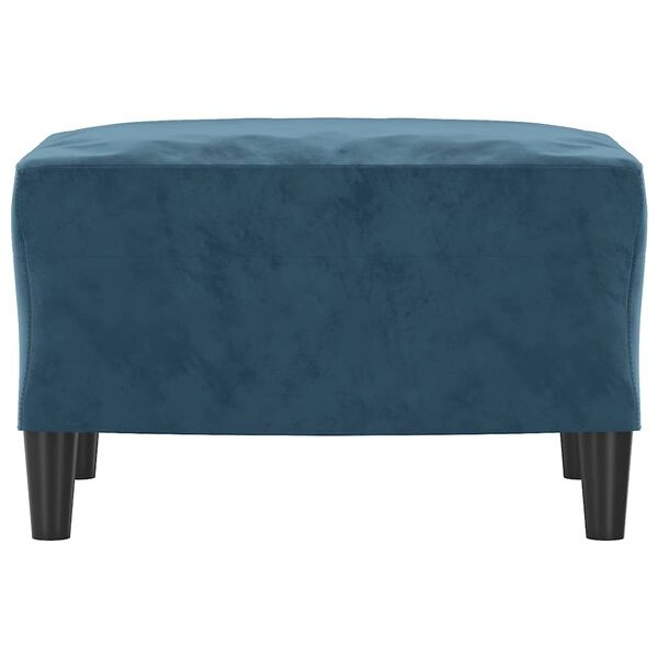 Vidaxl Repose-pieds en velours bleu 60x50x41cm - 39% de remise
