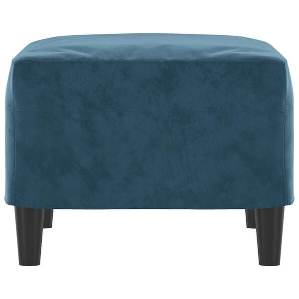 Vidaxl Repose-pieds en velours bleu 60x50x41cm - 39% de remise