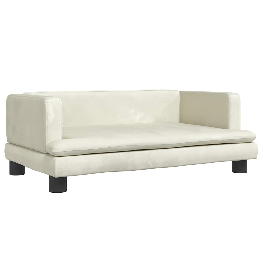 Vidaxl Mini canapé pour enfant velours crème - 80x45x30 cm - 41% de remise