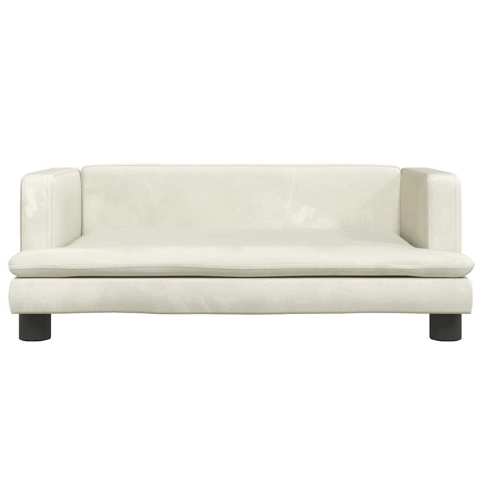 Vidaxl Mini canapé pour enfant velours crème - 80x45x30 cm - 41% de remise