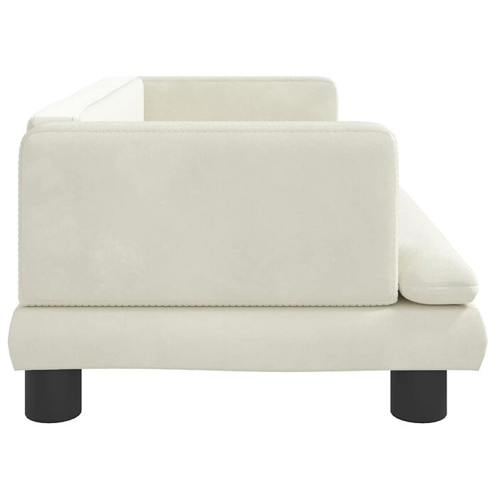 Vidaxl Mini canapé pour enfant velours crème - 80x45x30 cm - 41% de remise