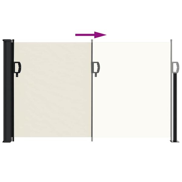 Vidaxl Paravent rétractable crème 120x500 cm - 40% de remise