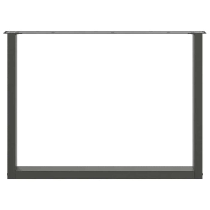 Vidaxl Pieds de table en U 100cm Acier Anthracite - Lot de 2 - 41% de remise