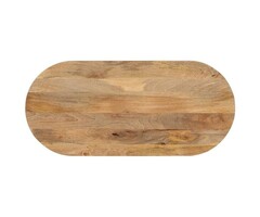 Vidaxl Plateau de table ovale en bois de manguier massif 90x40 cm - 44% de remise