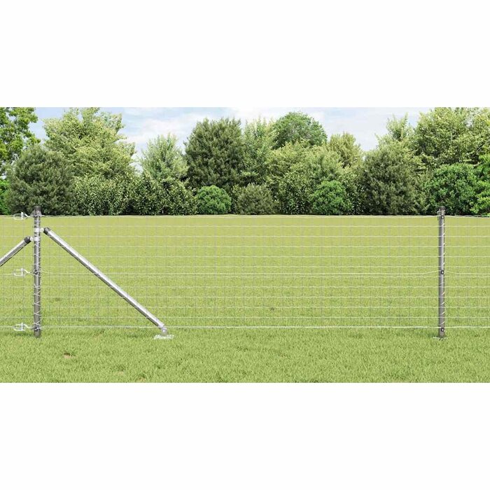 Vidaxl Set de 13 poteaux de clôture en acier galvanisé - 34% de remise